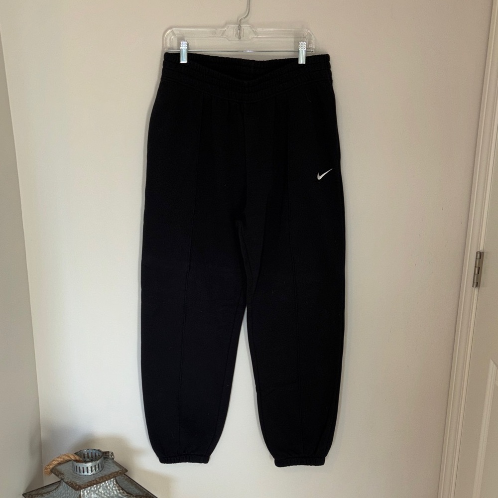 Nike Black Joggers with White Logo
